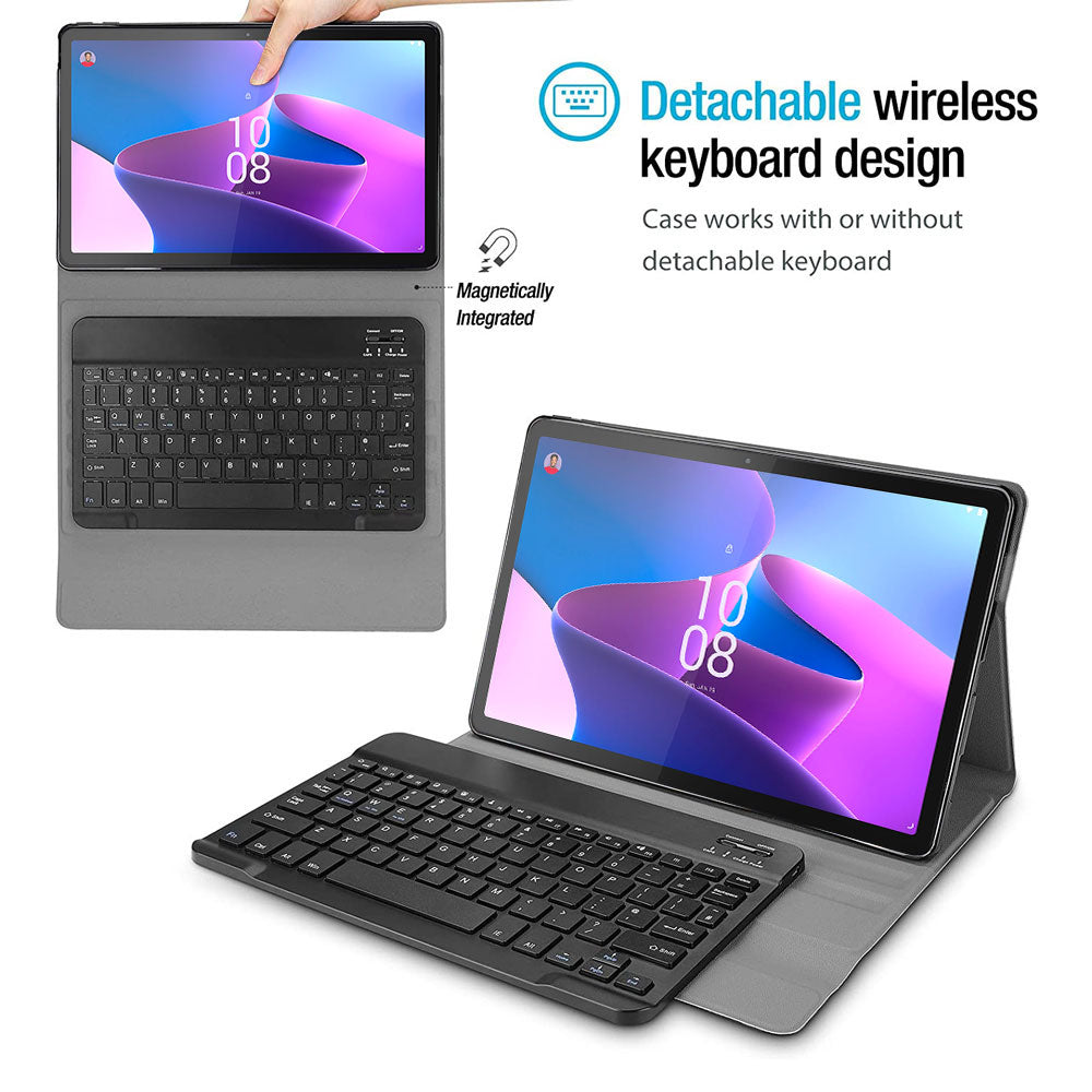 HKV-LN-P11PR2 | Lenovo Tab P11 Pro Gen 2 TB132FU | Shockproof Case with Magnetic Detachable Wireless Keyboard