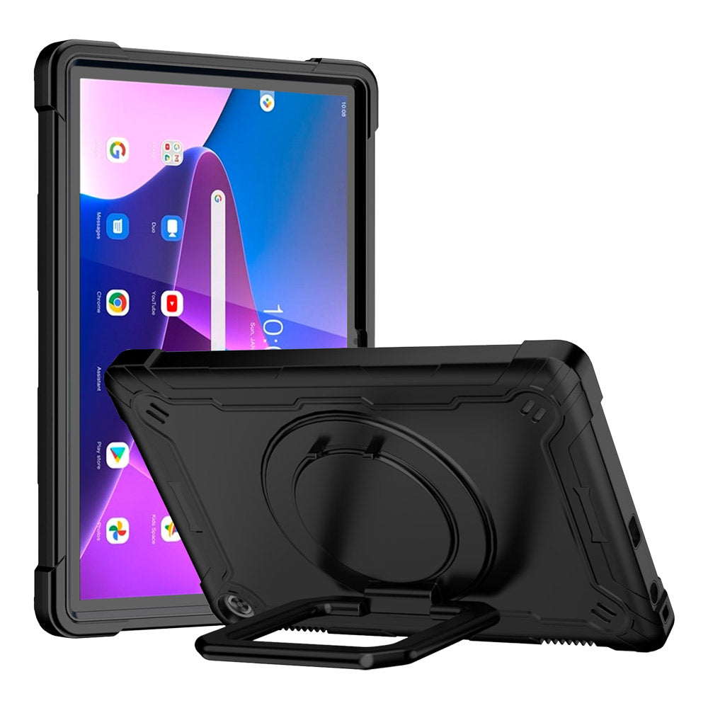 KON-LN-M10-V3 | Lenovo Tab M10 ( Gen3 ) TB328 | Rugged Case with Kick-stand & folding grip