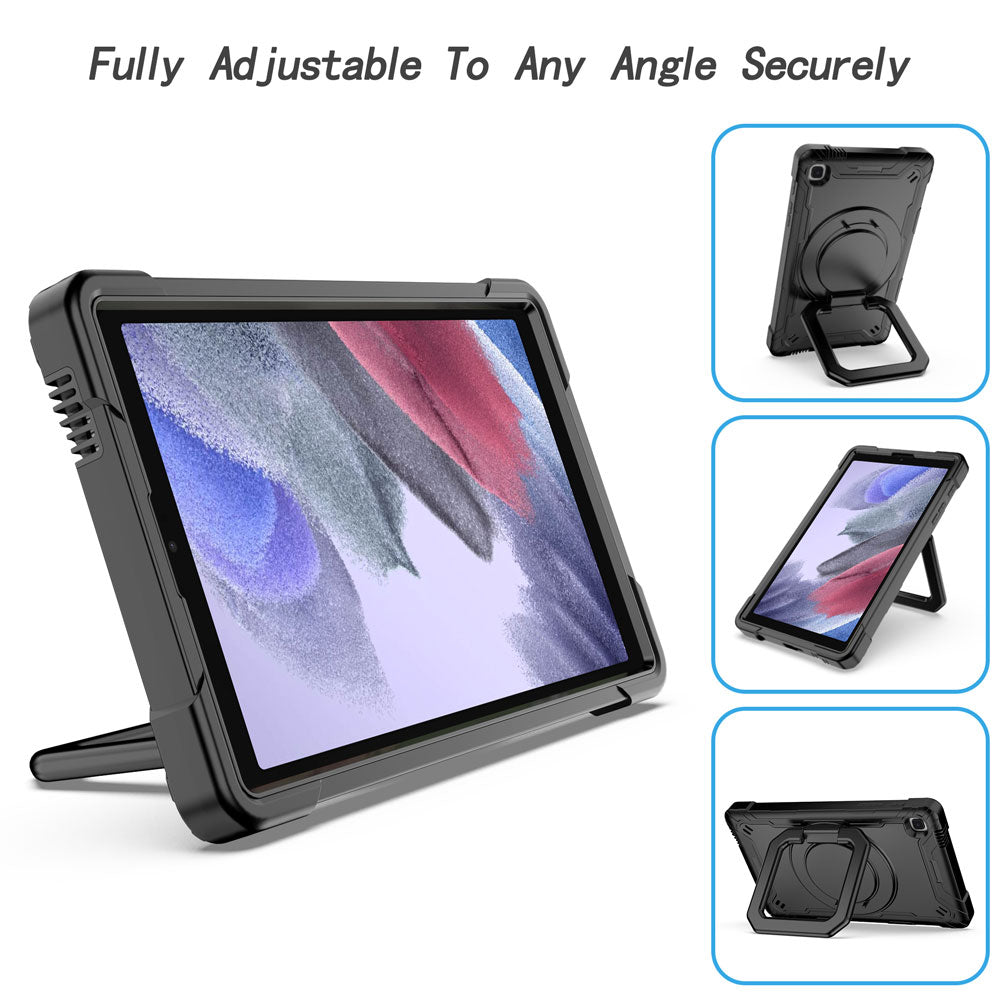KON-SS-T225 | Samsung Galaxy Tab A7 Lite SM-T225 / SM-T220 / SM-T225N / SM-T227U | Rugged case with kick-stand & folding grip
