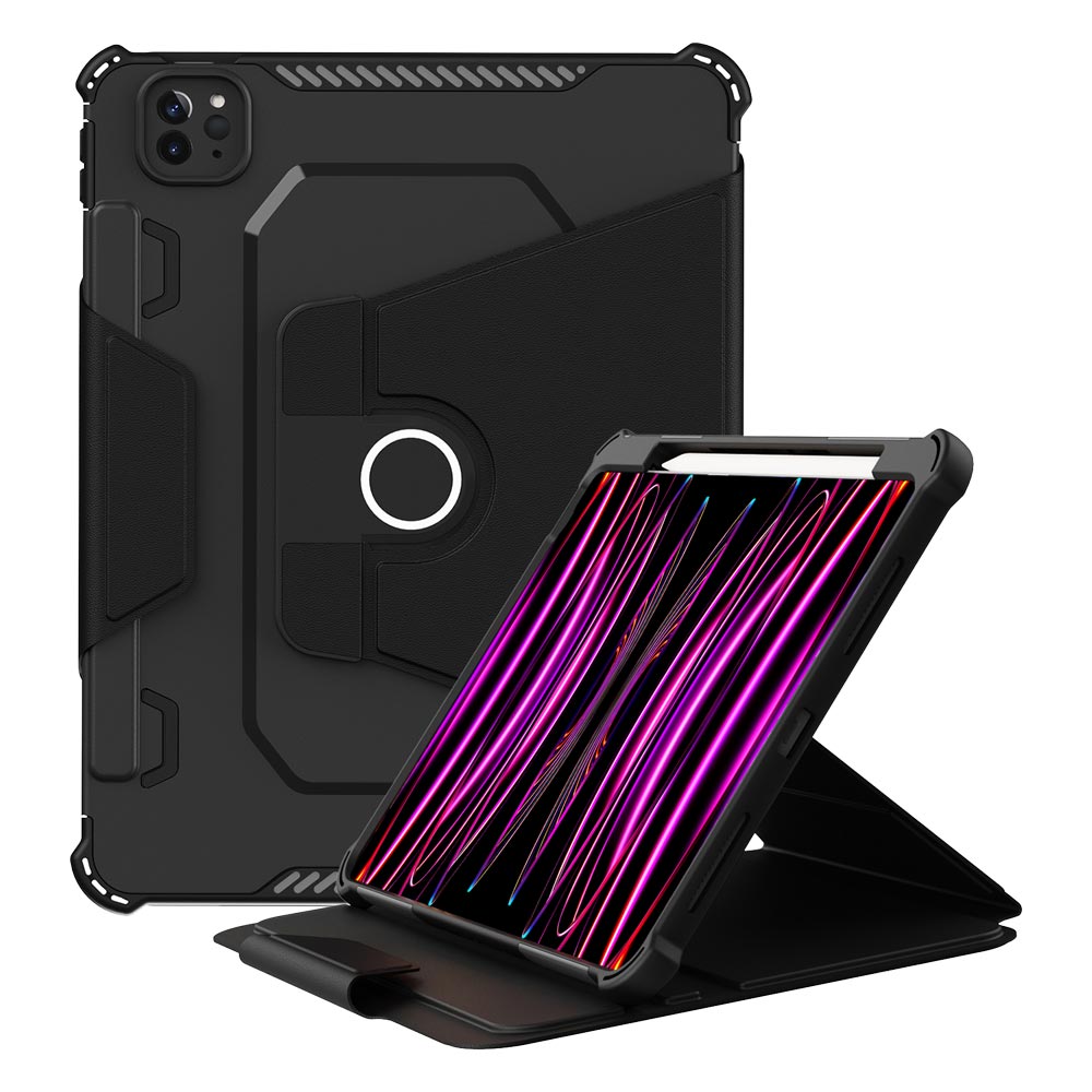 LCV-iPad-PR6 | iPad Pro 11 ( 1st / 2nd / 3rd / 4th Gen. ) 2018 / 2020 / 2021 / 2022 | 360 Degree Rotating Stand Magnetic Smart Cover