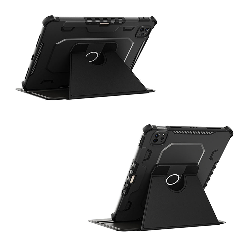 LCV-iPad-PR6 | iPad Pro 11 ( 1st / 2nd / 3rd / 4th Gen. ) 2018 / 2020 / 2021 / 2022 | 360 Degree Rotating Stand Magnetic Smart Cover