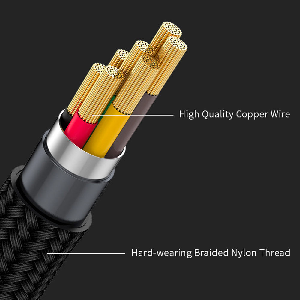 PWR-CD03 | 1.35 Meter ( 4.43ft ) Transparent Data Cable | TYPE-C to TYPE-C Fast Charging Cable