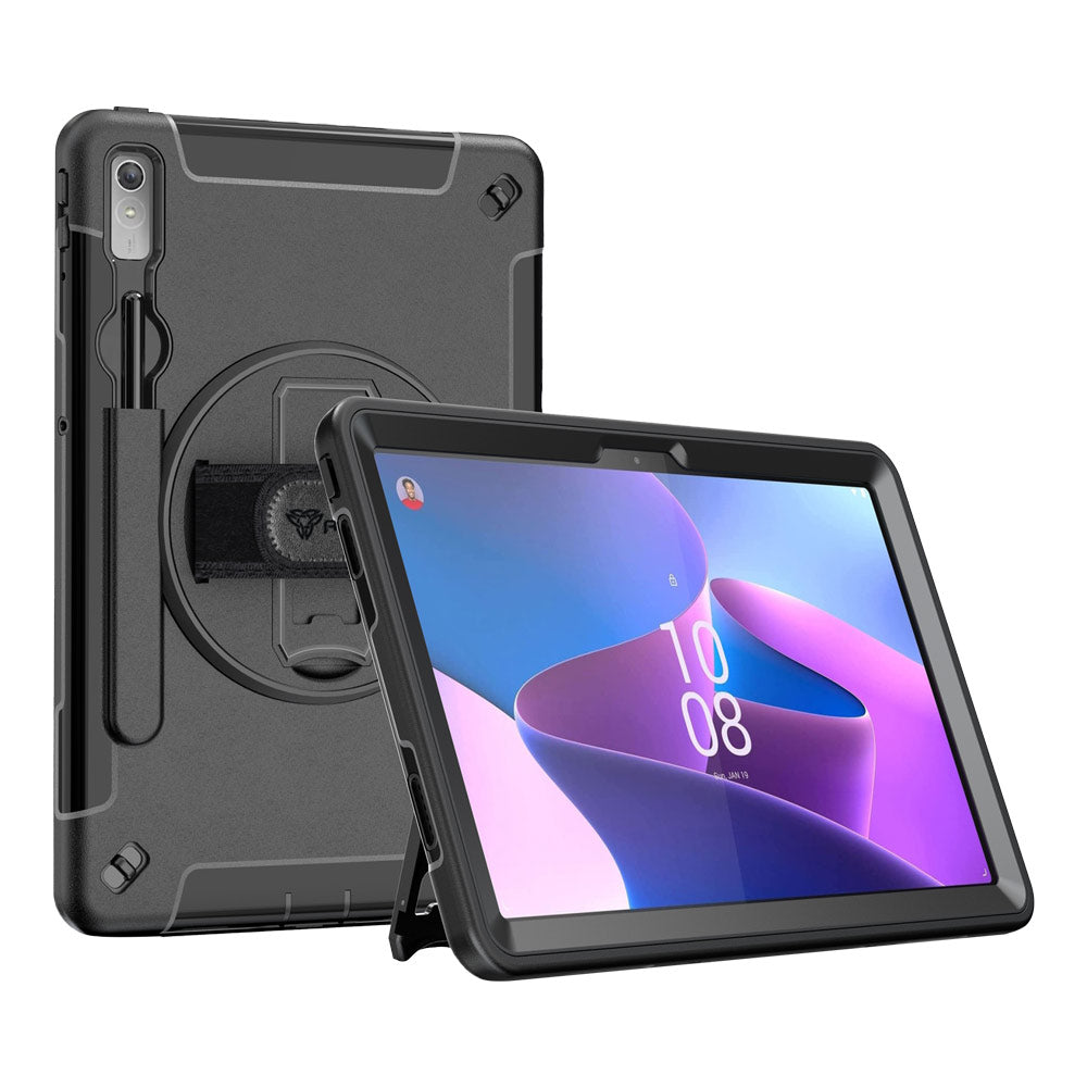 RIN-LN-P11PR2 | Lenovo Tab P11 Pro Gen 2 TB132FU | Rainproof military grade rugged case with hand strap and kick-stand