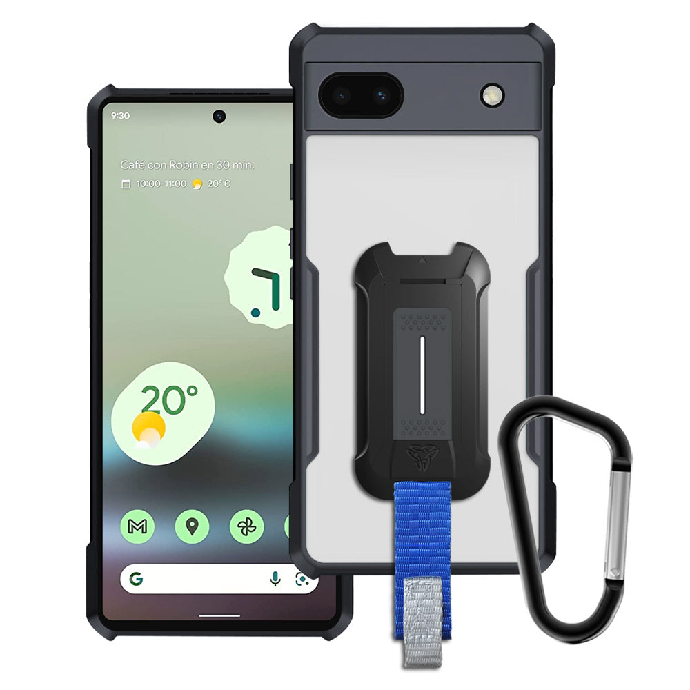 TX-GG22-PXL6A | Google Pixel 6a Case | Slim Shockproof Case w/ KEY Mount & Carabiner