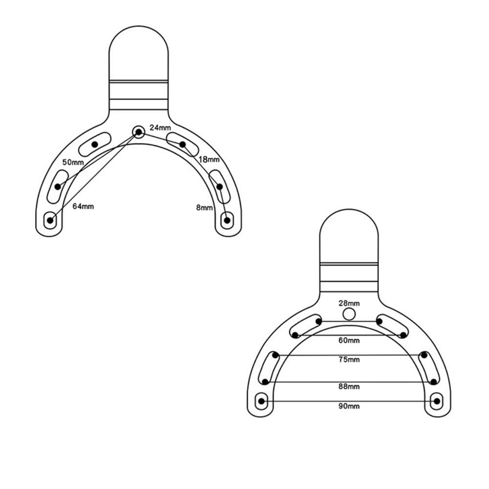 UMT-P31 | Motorcycle Fuel Tank Cap Universal Mount * SMALL | Design for Tablet