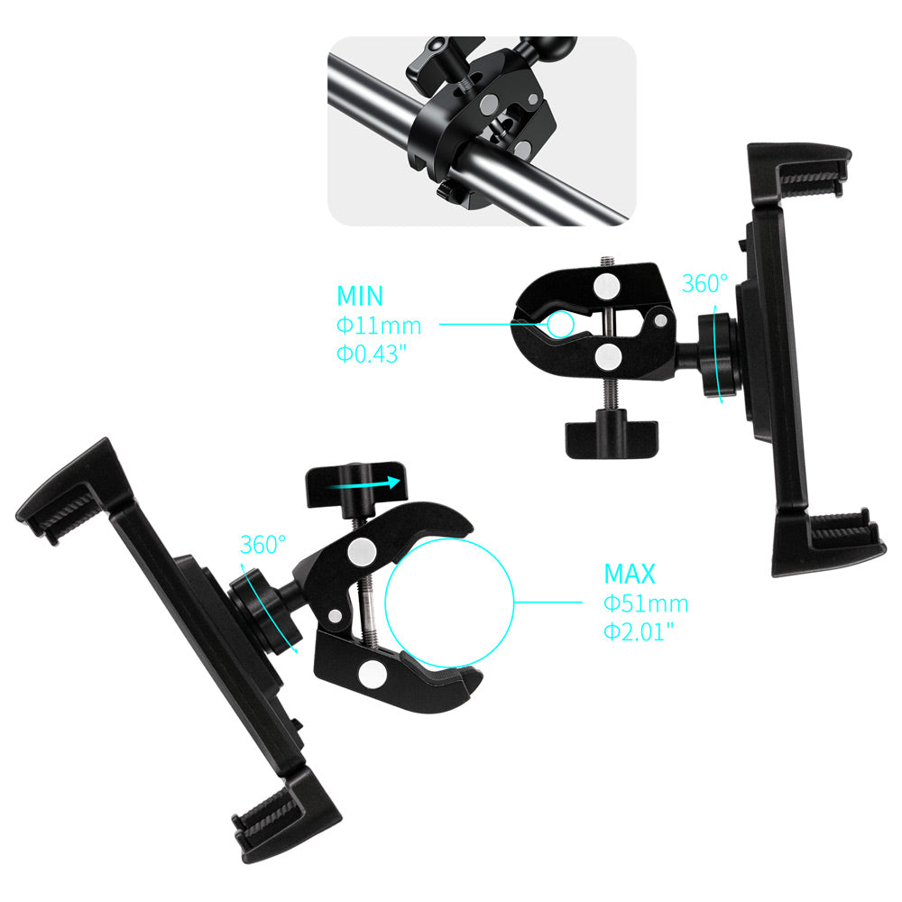 UMT-X132 | Quick Release Handle Bar Mount Universal Mount | Design for Tablet