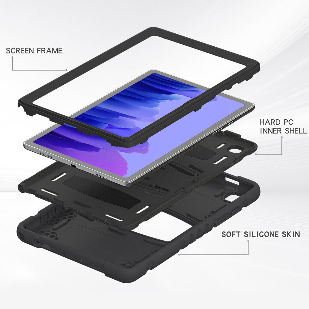 VRN-SS-T500 | Samsung Galaxy Tab A7 10.4 SM-T500 T505 T507 (2020) / A7 10.4 SM-T509 (2022) | 3 layers Protective Rugged Case with kick-stand