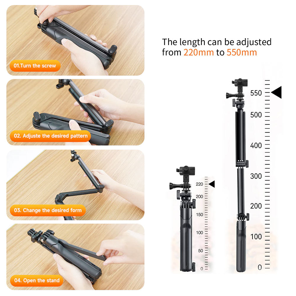 X138K | Flexible Extension Selfie Tripod Mount | TYPE-K For ActiveKEY