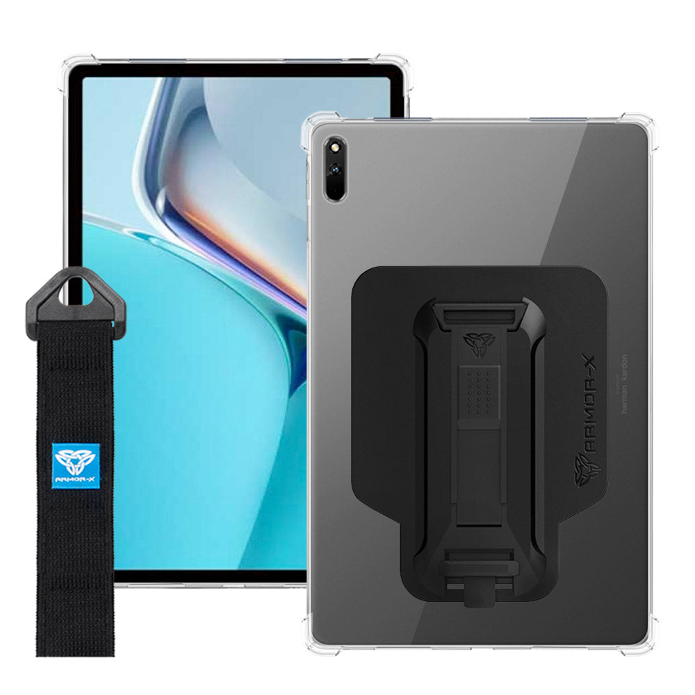 ZXS-HW-MTP_DBY | Huawei MatePad 11 (2021) DBY-W09 | 4 corner protection case w/ hand strap kick stand & X-mount