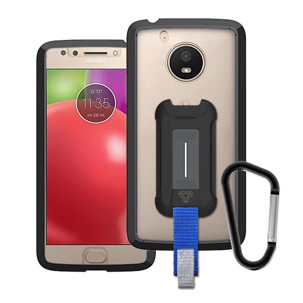 BX3-MT17-E4US | Motorola Moto E4 (US Version) | Shockproof Rugged case w/ KEY Mount & Carabiner