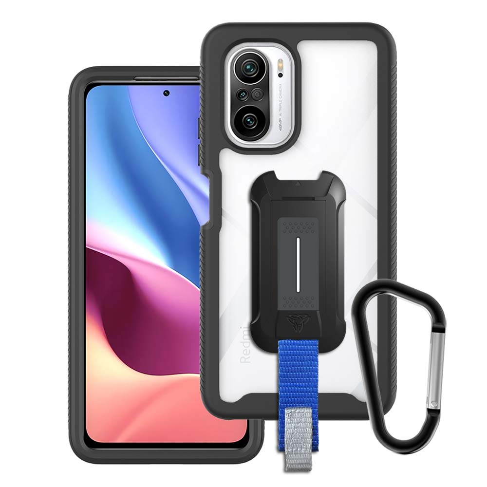 HX-Mi21-K40 | Xiaomi Redmi K40 / K40 Pro / Xiaomi Poco F3 Case | Protection Military Grade w/ KEY Mount & Carabiner