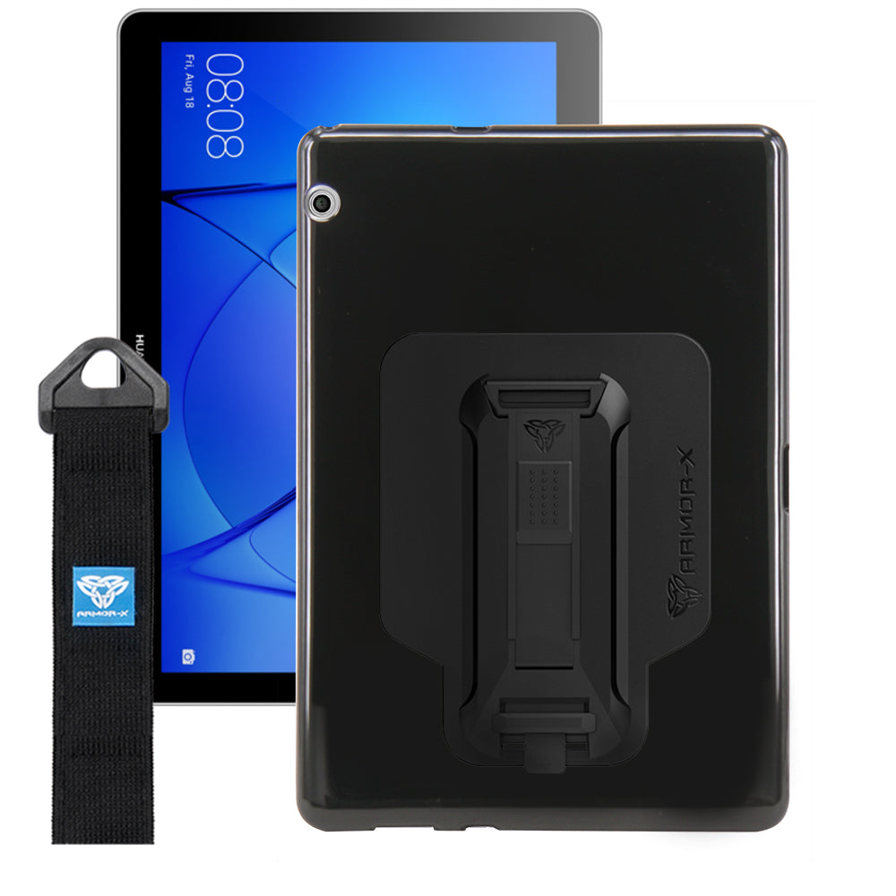 PXS-HW17 | Huawei MediaPad T3 10 9.6 | Shockproof Case w/ Kickstand & hand strap & X-Mount