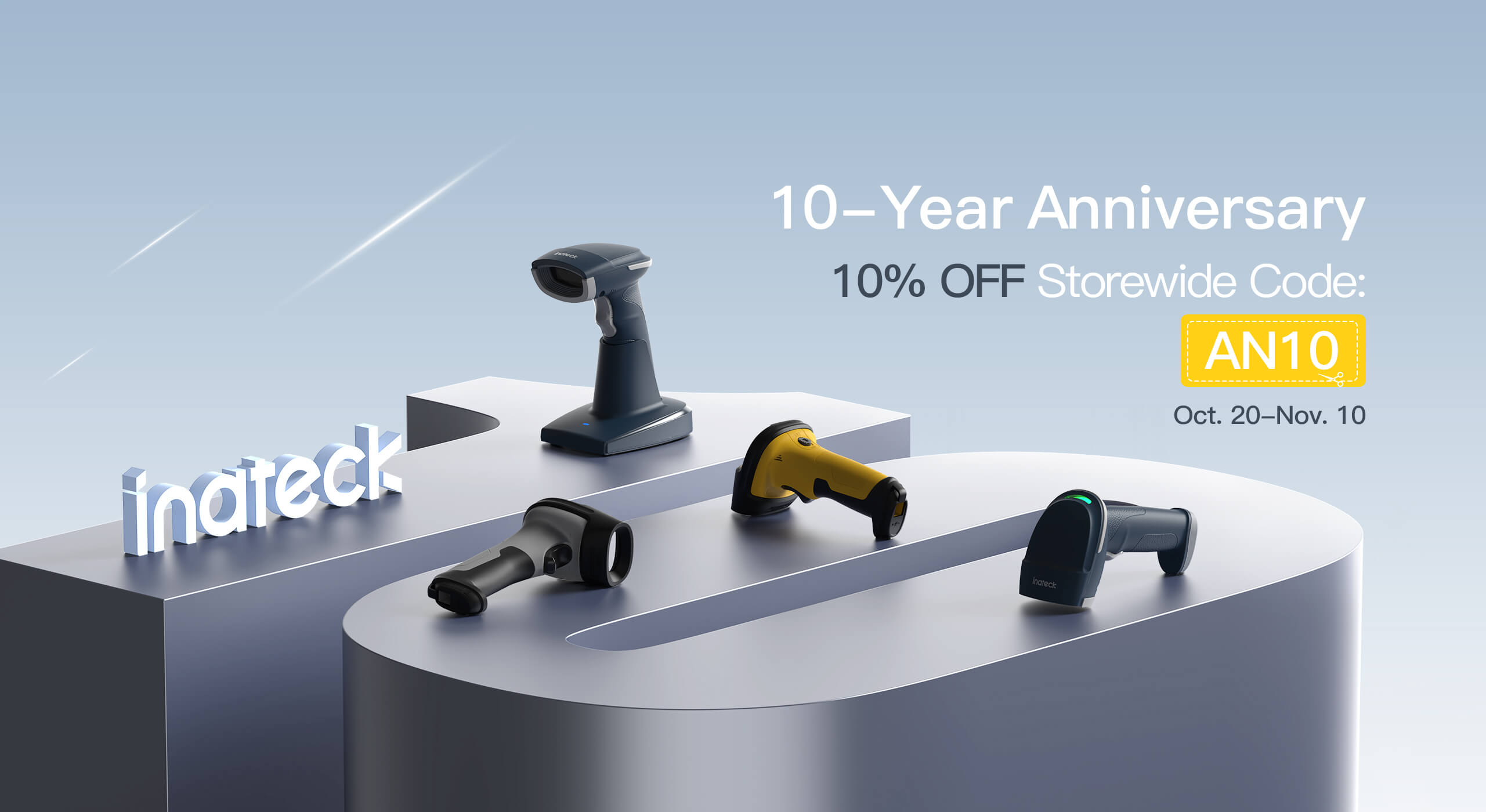 Inateck Barcode Scanner 10-Year Anniversary Sale