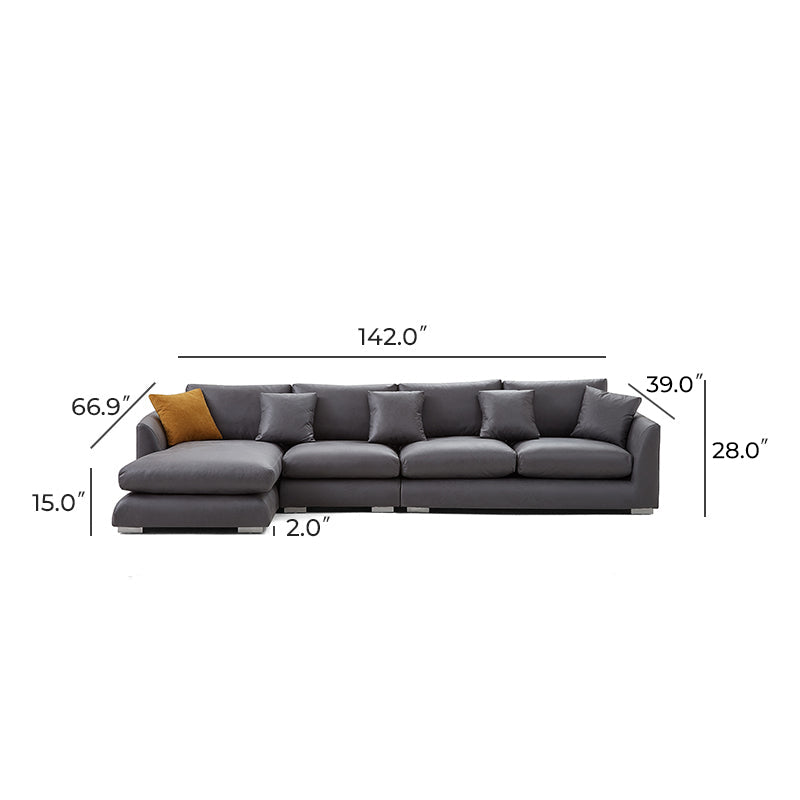 Aalto Boutique Black Feathers Sectional