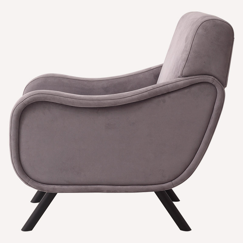 Gray Suede Lady Chair