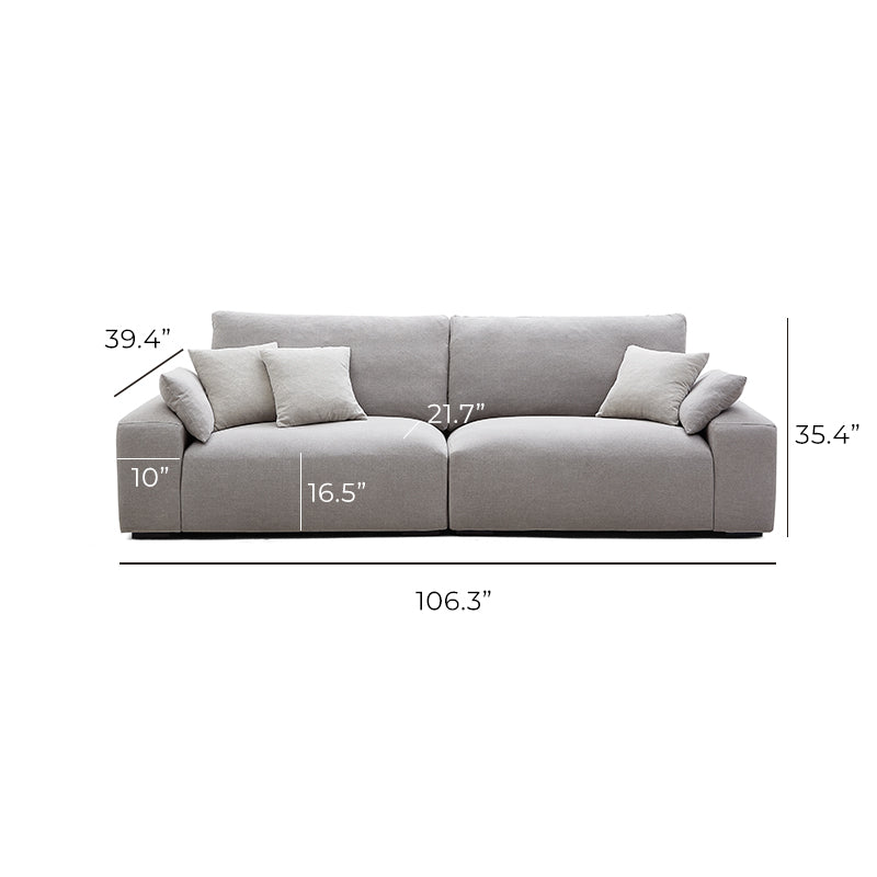 FLASH SALE - Gray Comfy Linen Loveseat