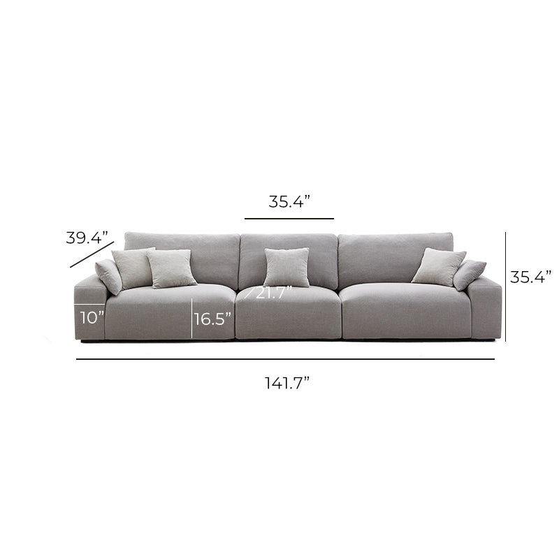 FLASH SALE - Gray Comfy Linen Loveseat