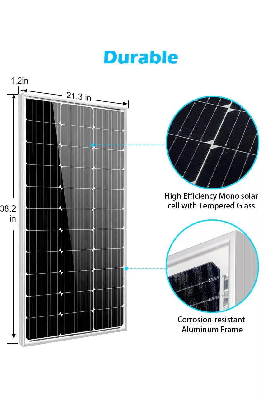 Power 100W Mono crystalline Solar Panel