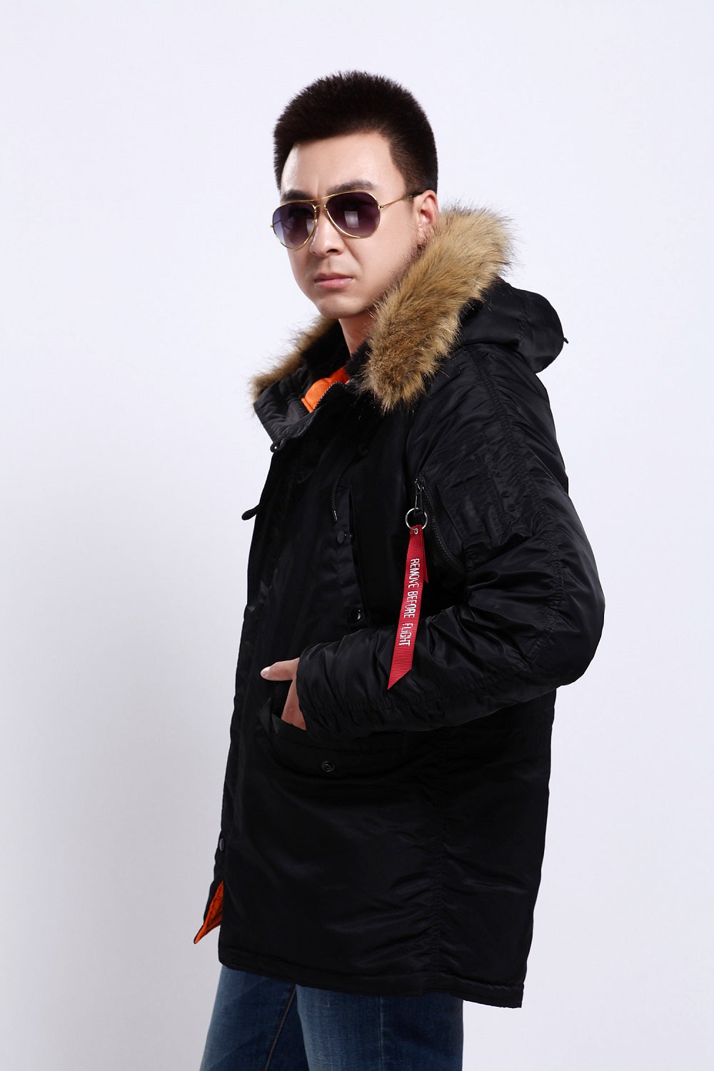 Water Repellent Parka with Removable Faux Fur Hood Trim – Seibertron