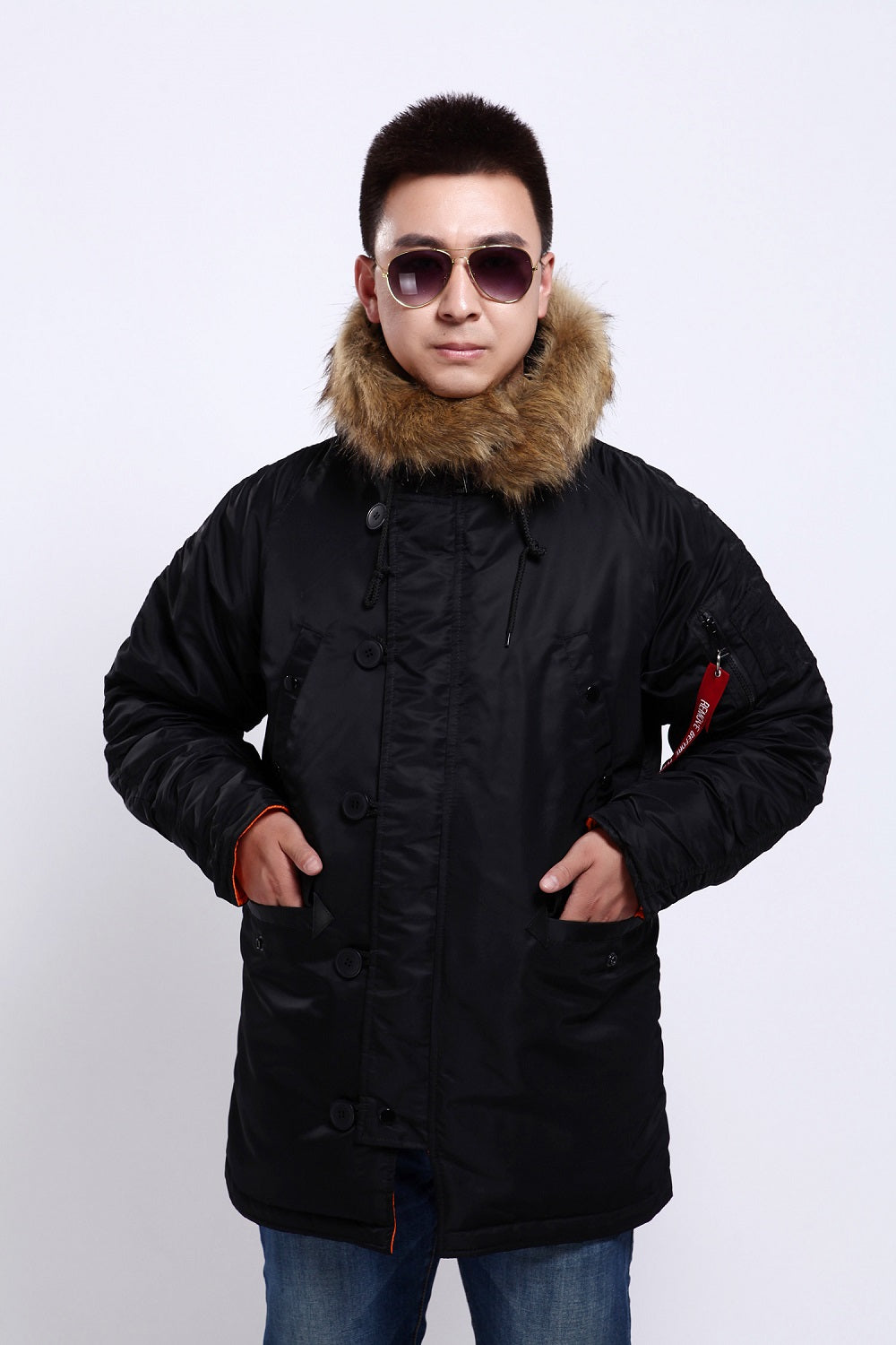 Water Repellent Parka with Removable Faux Fur Hood Trim – Seibertron
