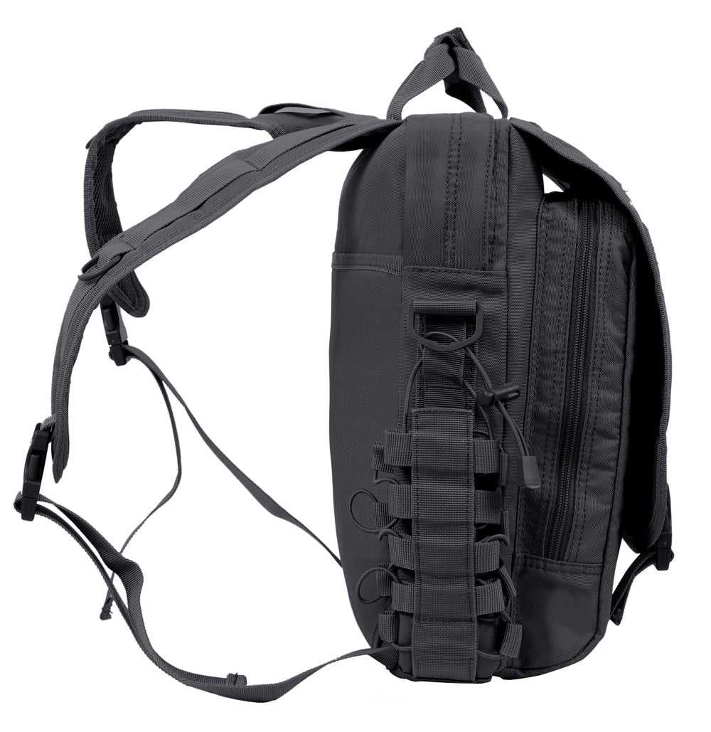 Heavy-duty tactical laptop backpack designed for rugged outdoor use.