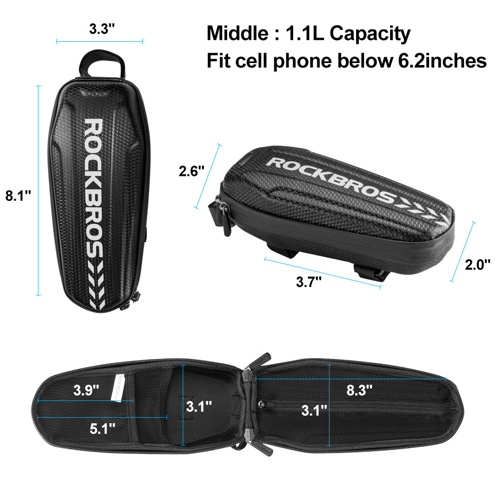 ROCKBROS Frame Tube Bag For Bike And Scooter