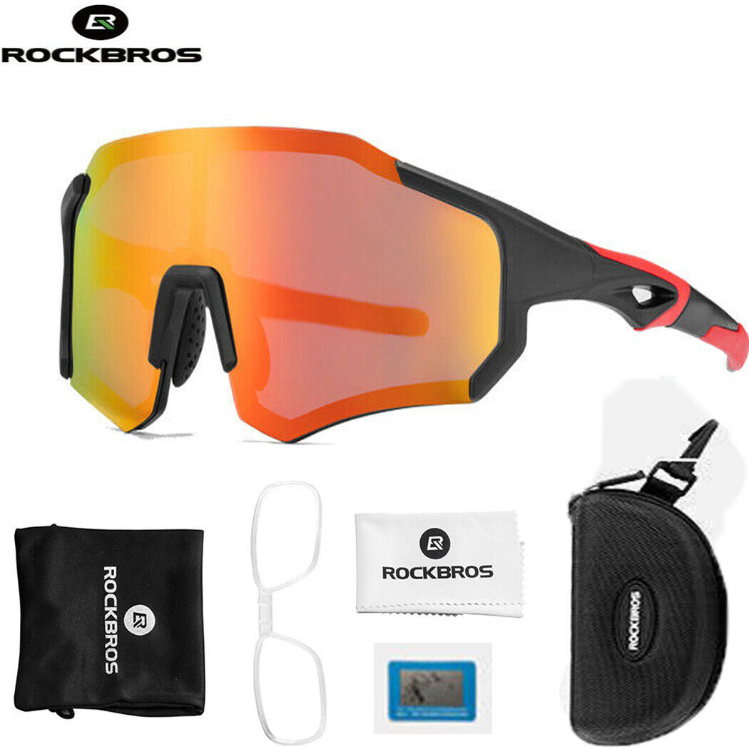 ROCKBROS Cycling Glasses Sports Sunglasses Polarized Half Frame UV400 Protection