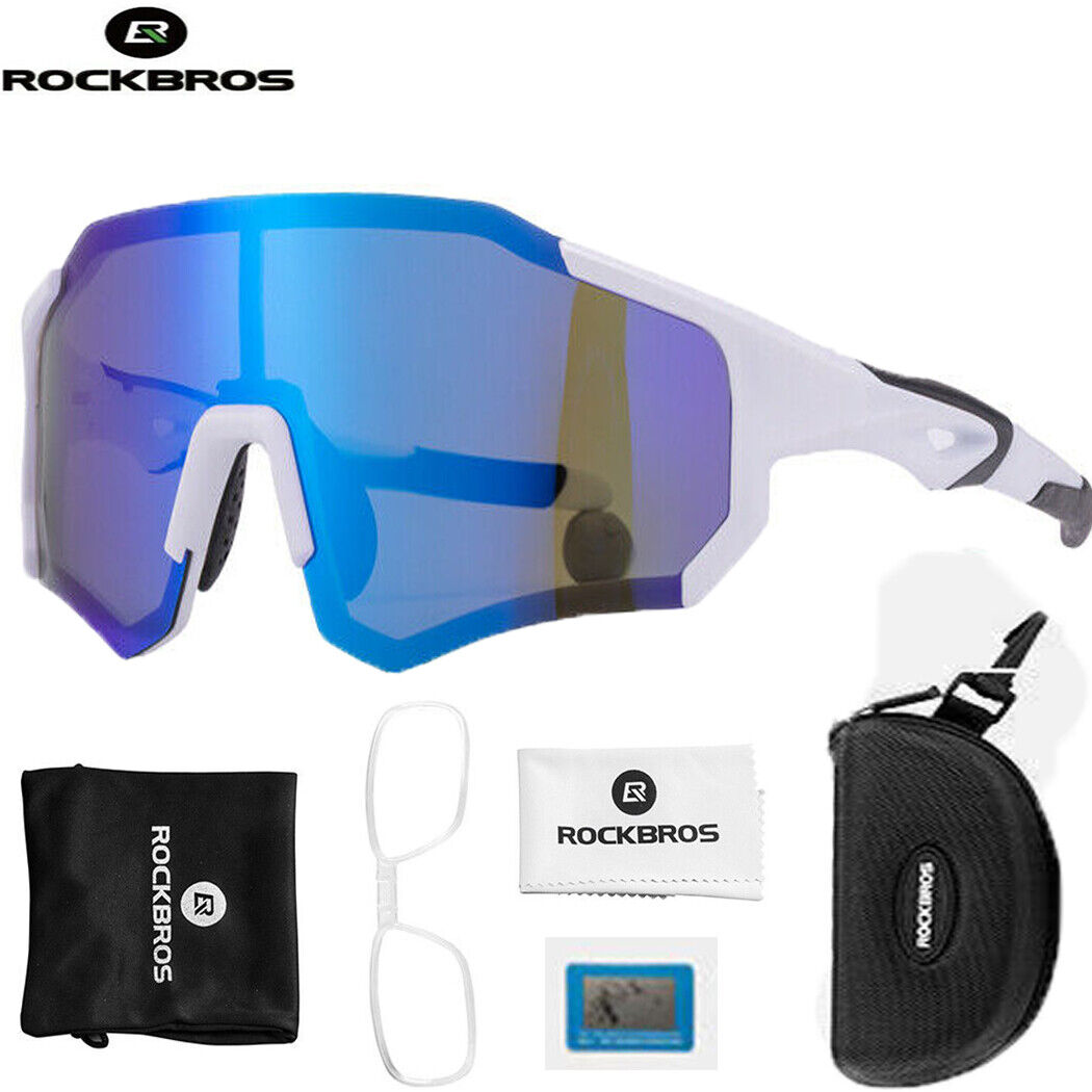 ROCKBROS Cycling Glasses Sports Sunglasses Polarized Half Frame UV400 Protection