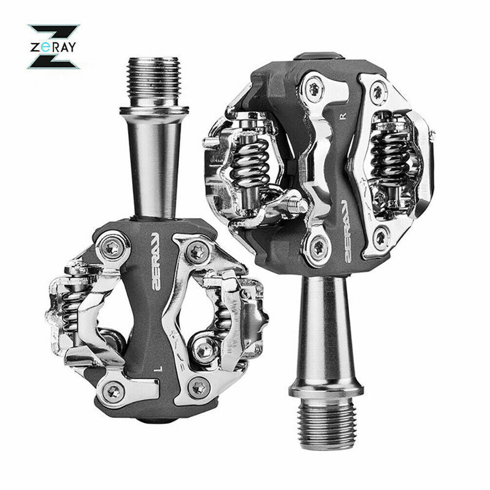 ROCKBROS ZERAY Bike Pedals Self-locking Aluminum Alloy Mountain Bike SPD CR-MO Pedals