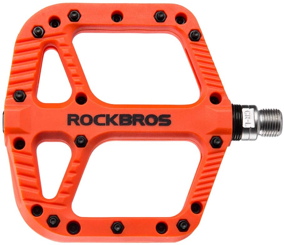 ROCKBROS Extra Large Mountain Bike Pedals Nylon Composite Bearing 9/16