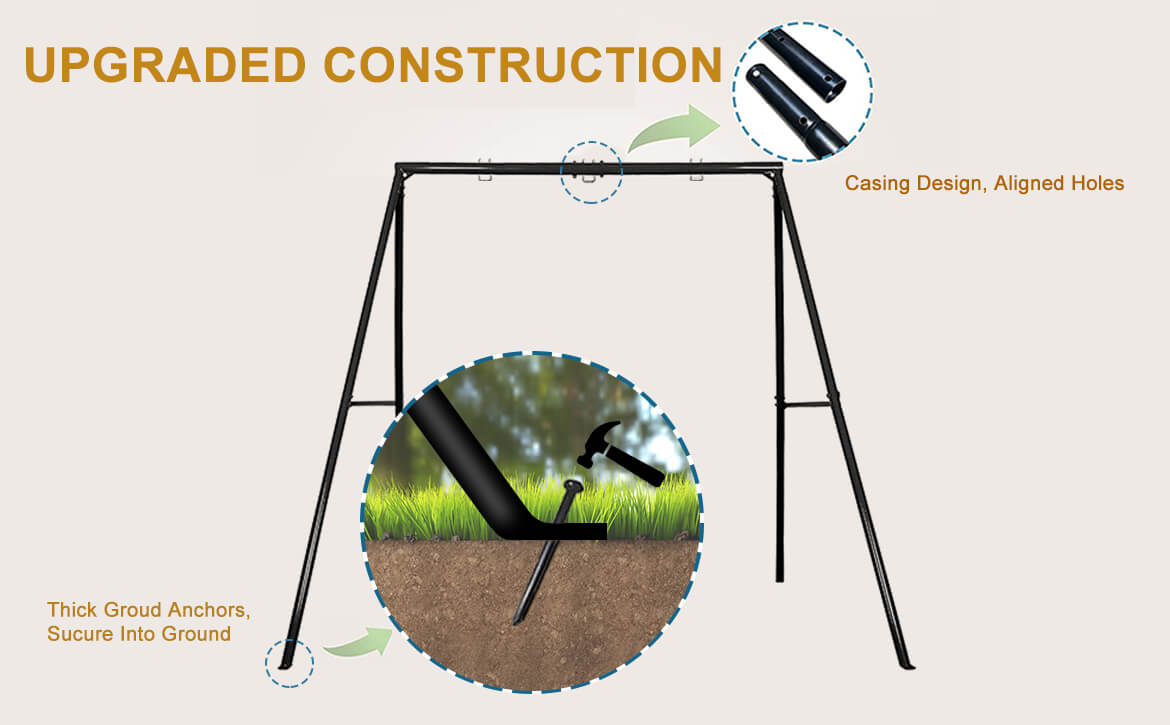 Swing frame swing stand porch swing frame IKARE