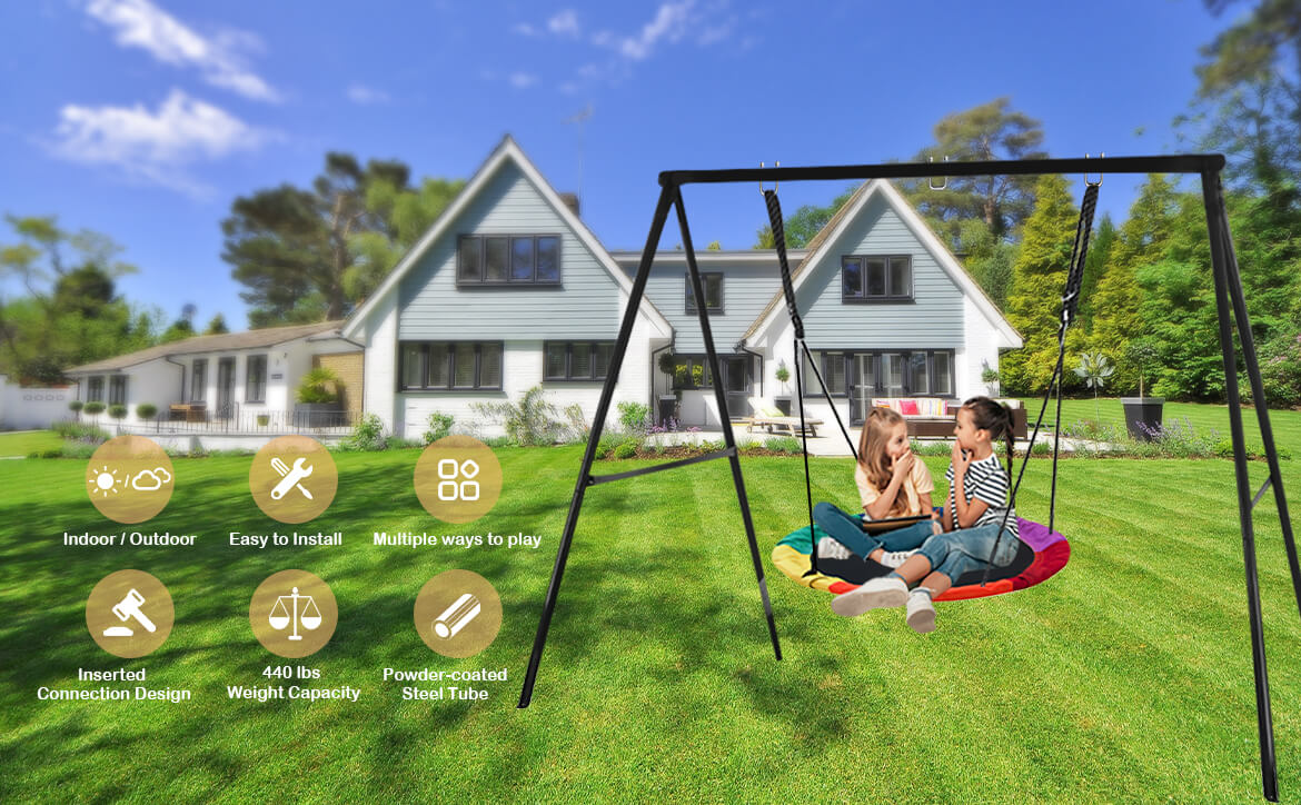 Swing frame swing stand porch swing frame IKARE