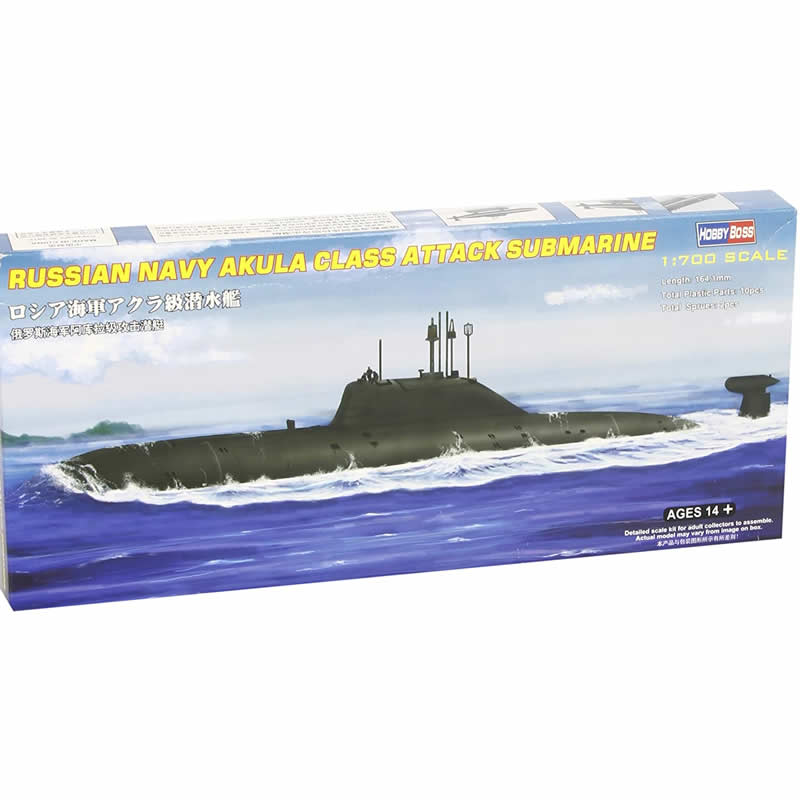 HBM87005 Russian Navy Akula Class Submarine 1/700 Scale Plastic Model