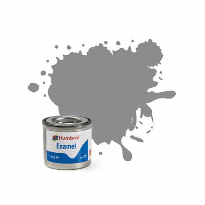 HUMAA1393 US Medium Grey Satin 14ml Tinlet No 126 Enamel Paint Humbrol