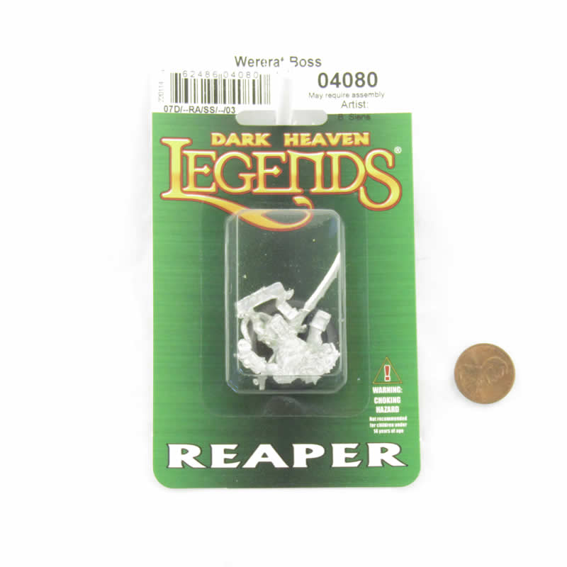 RPR04080 Wererat Boss Miniature 25mm Heroic Scale Figure Dark Heaven Legends