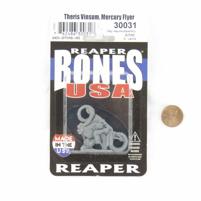 RPR30031 Theris Vinsom Mercury Flyer Miniature Figure 25mm Heroic Scale Reaper Bones USA