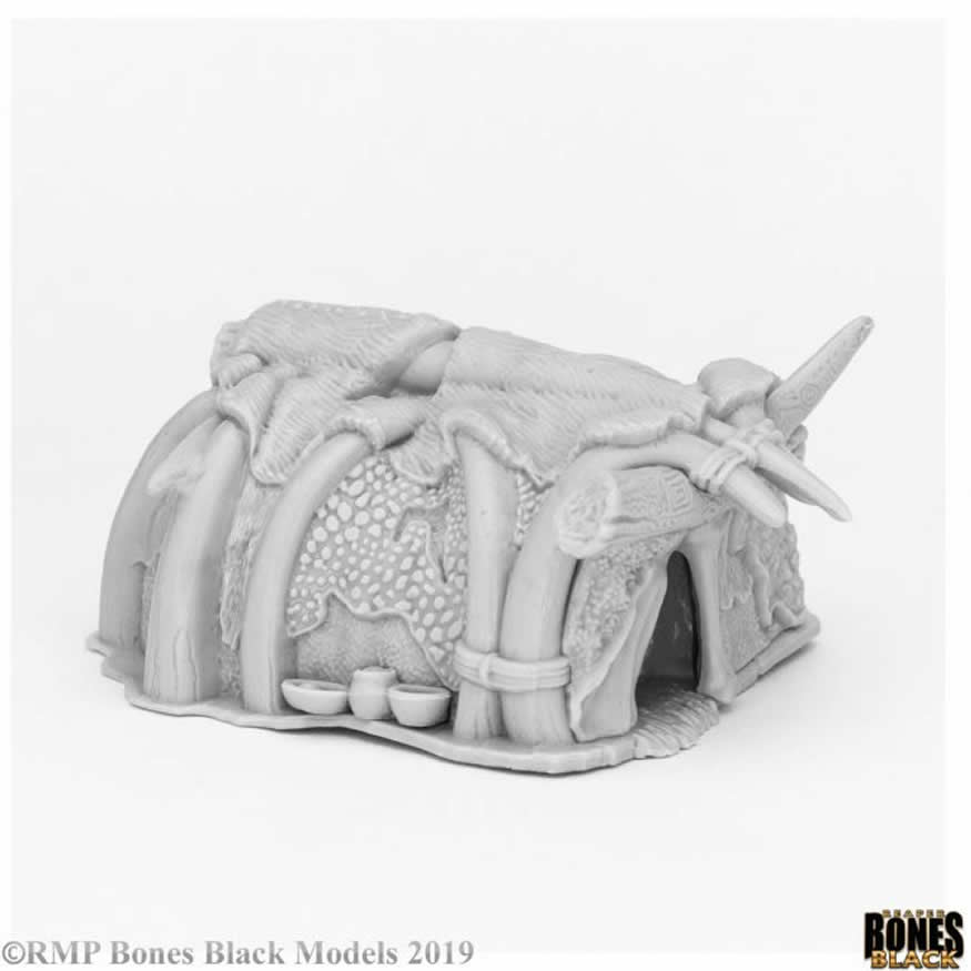 RPR44087 Runehorn Hut Miniature 25mm Heroic Scale Bones Black