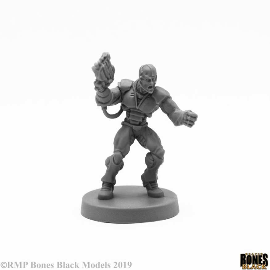 RPR49019 Keryx Cyborg Assassin Miniature 25mm Heroic Scale Bones Black