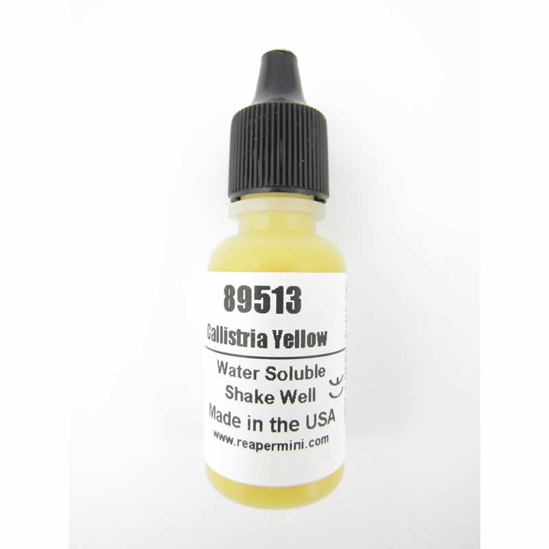 RPR89513 Calistria Yellow Master Series Hobby Paint .5oz Dropper Bottle