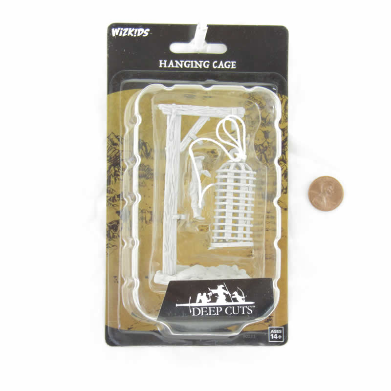 WZK90211 Hanging Cage Miniature Accessories Deep Cuts Unpainted Miniatures