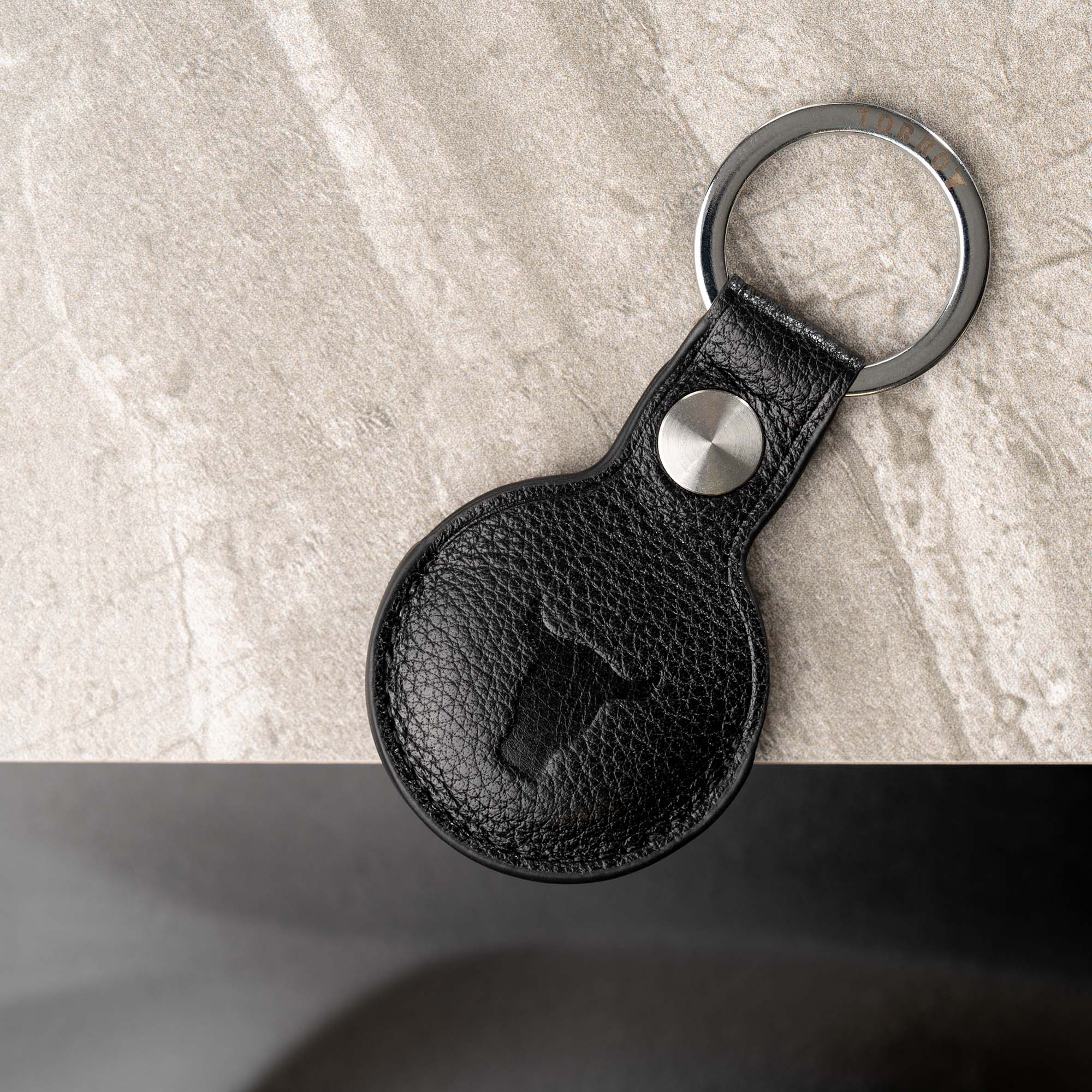 Leather AirTag Keychain