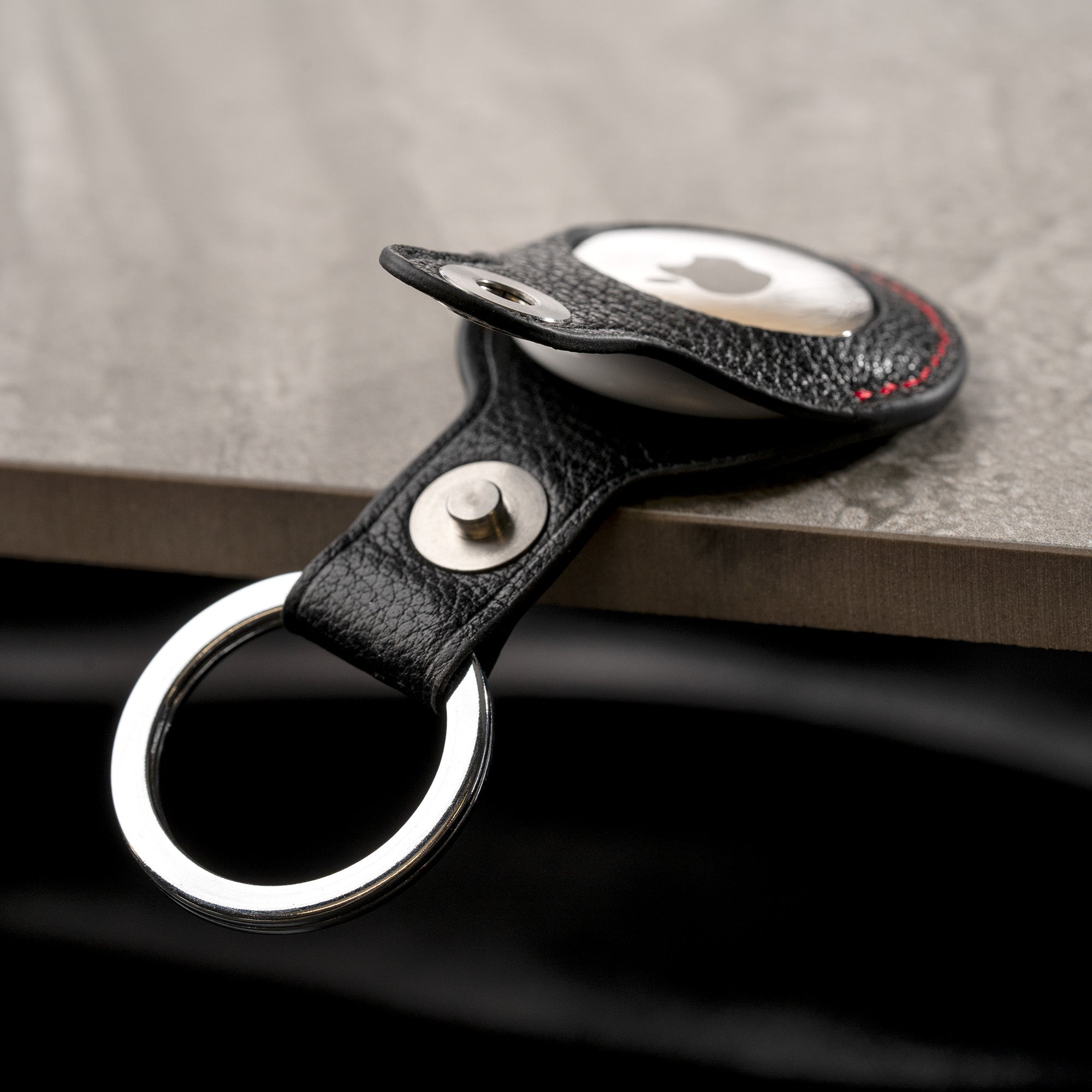 Leather AirTag Keychain