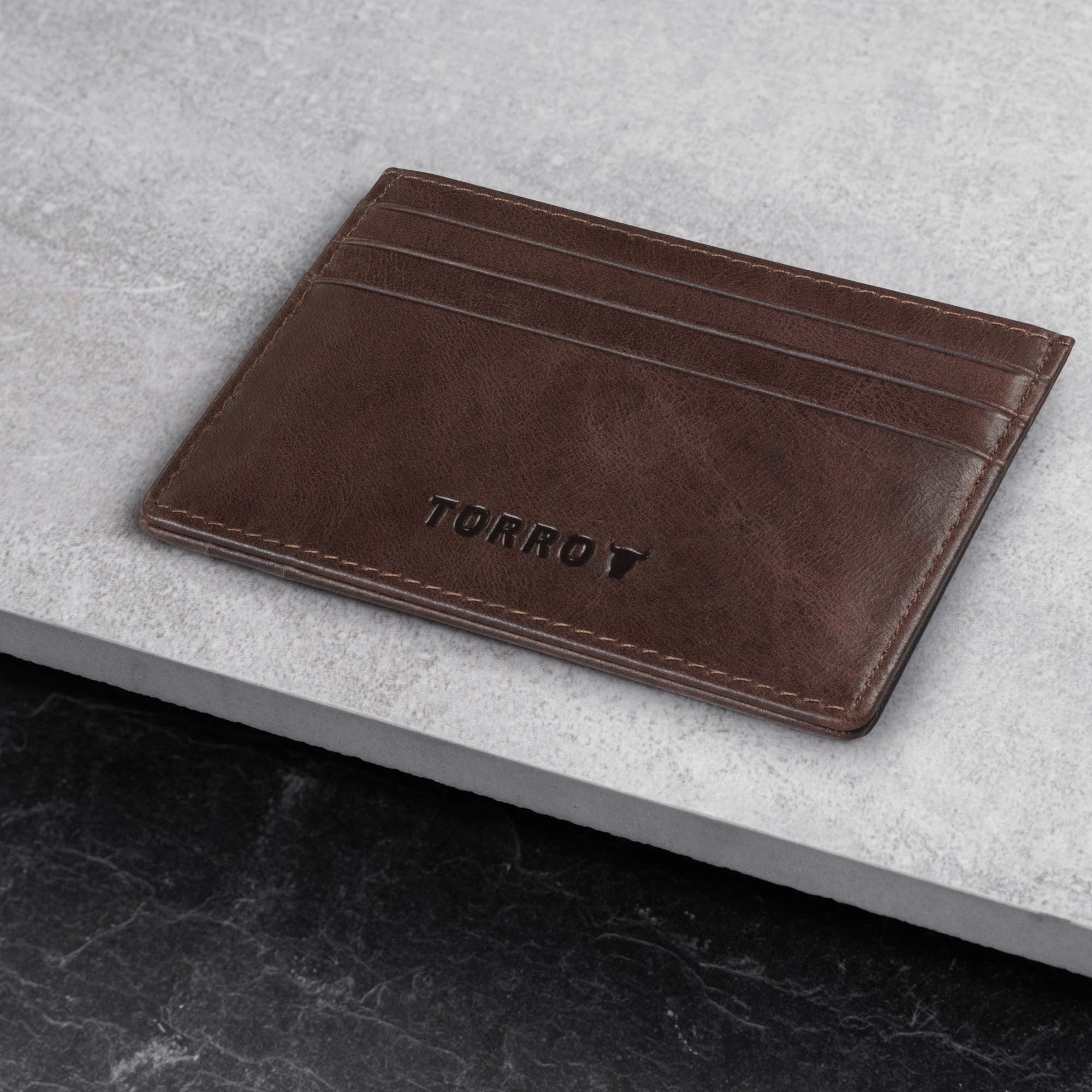 Leather Credit Card Holder (for Cash and Cards)