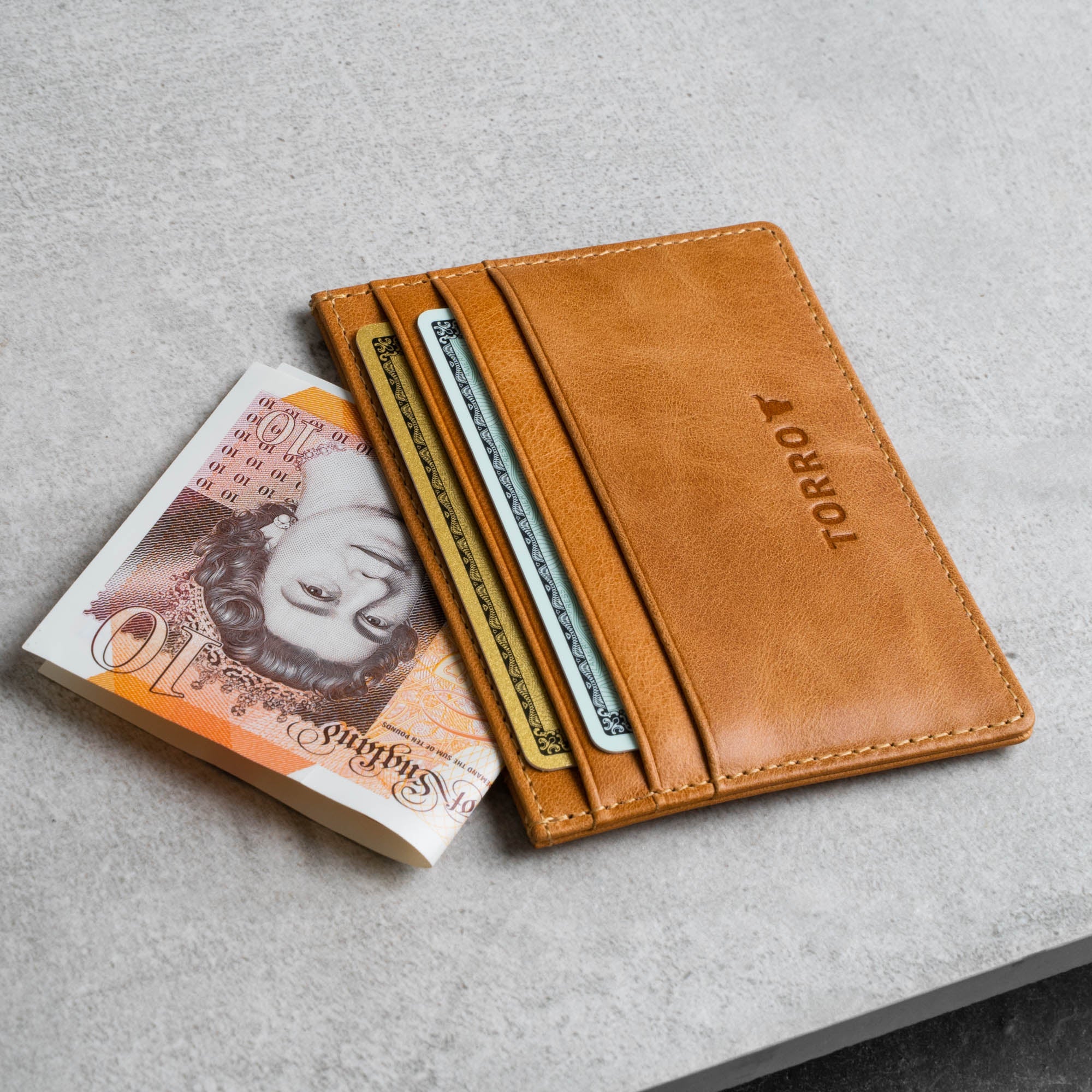 Leather Credit Card Holder (for Cash and Cards)