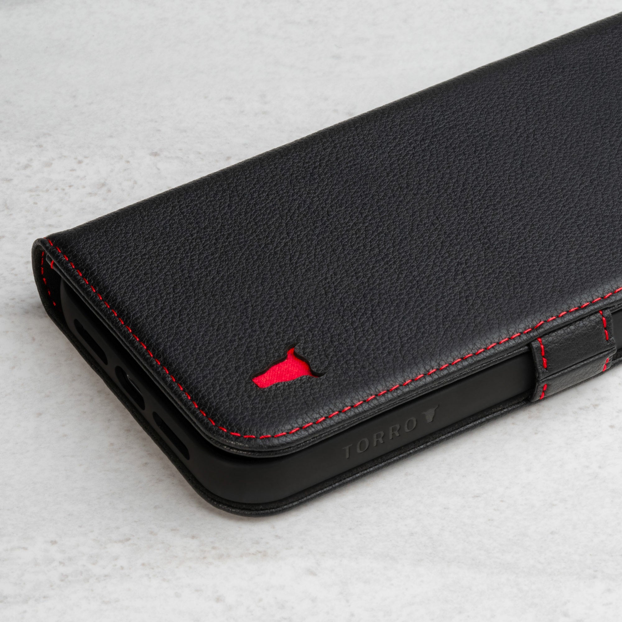 iPhone 14 Pro Leather Case (with stand function)