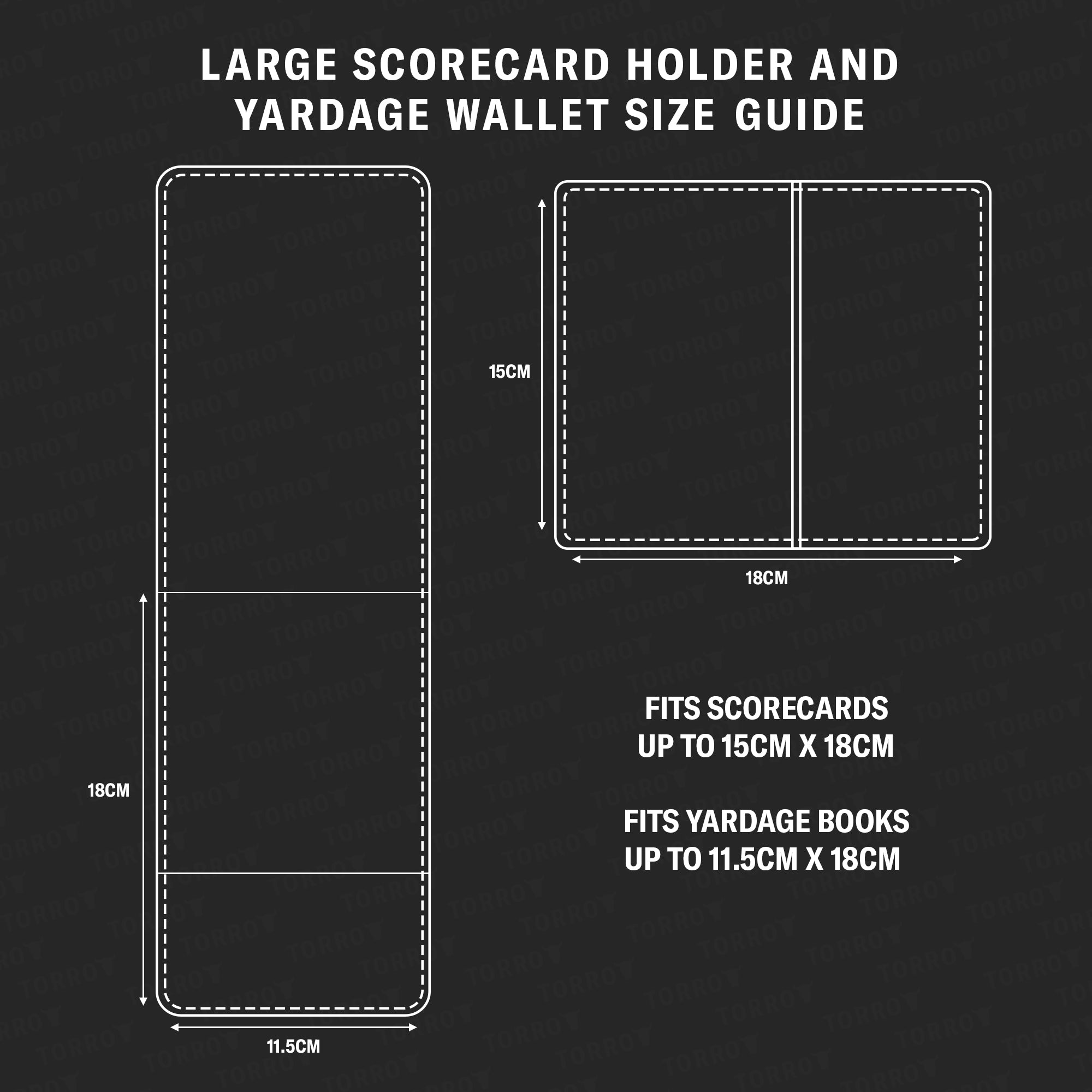 Leather Golf Scorecard Holder and Yardage Book Cover (PRO Edition)