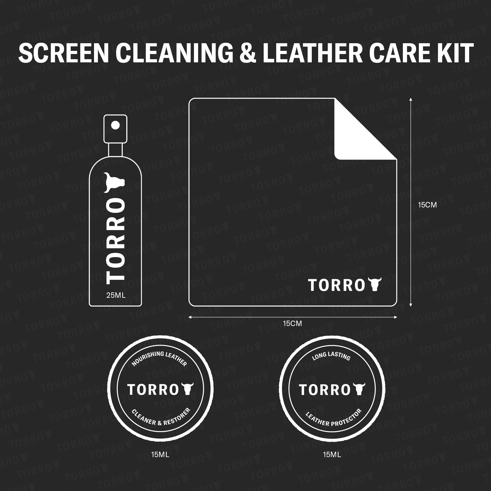 Screen / Lens Cleaning and Leather Care Kit