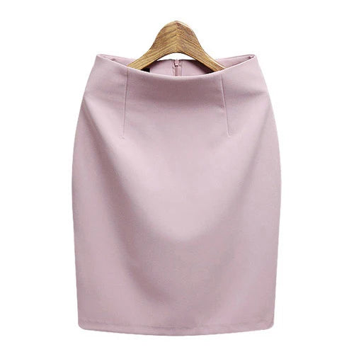 Spring Summer Office Lady Skirt Women 2020 Solid Slim Natural Waist Women Bodycon Skirts