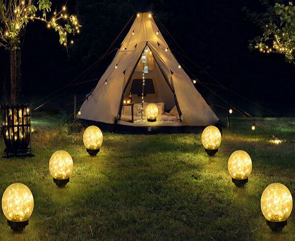 solar crackle glass lights creat eye catching glow