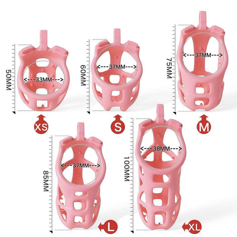 CC76 Spiked Silicone chastity Cage – CHASTITY CAGE CO